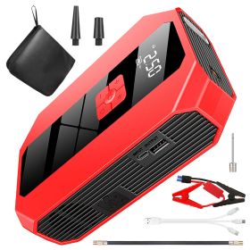 Portable Car Jump Starter Air Compressor 1500A 400PSI Car Battery Charger Jump Starter Power Bank LED Flashlight Digital Tire Inflator for 4.0L G