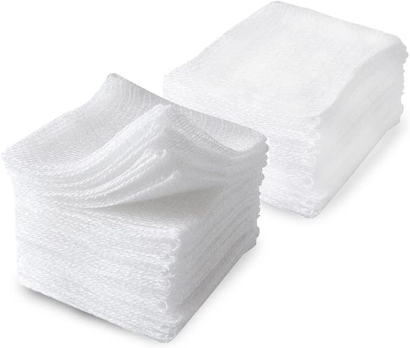 Non-Adherent Pads 4" x 4". Pack of 50 Non-Sterile Non-Woven Sponges for Wounds. Non-Linting Medical 4-ply Rayon/Poly Blend Dressings. Disposable