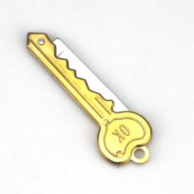 Personalized Mini Self Defense Keychains Suitcase Set Custom Combo Available (Color: Yellow, style: Key Knife)