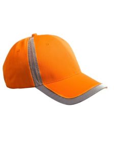 Big Accessories BX023 Reflective Accent Safety Cap (Color: BRIGHT ORANGE, size: OS)