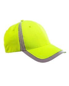 Big Accessories BX023 Reflective Accent Safety Cap (Color: BRIGHT YELLOW, size: OS)